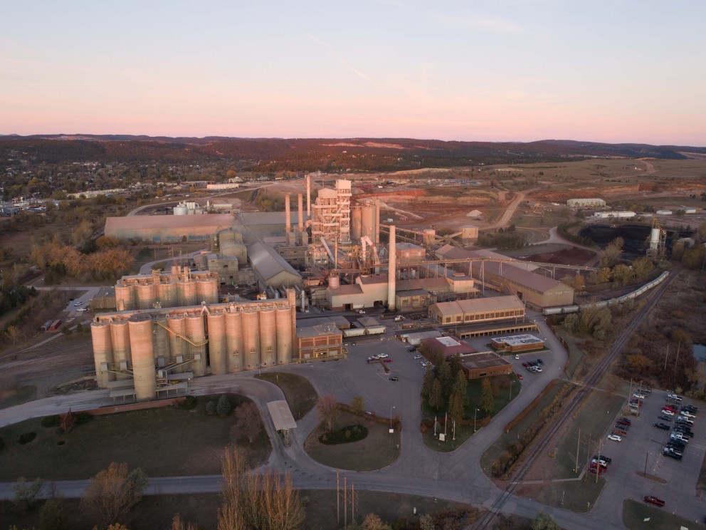 aerial view of Rapid City plant